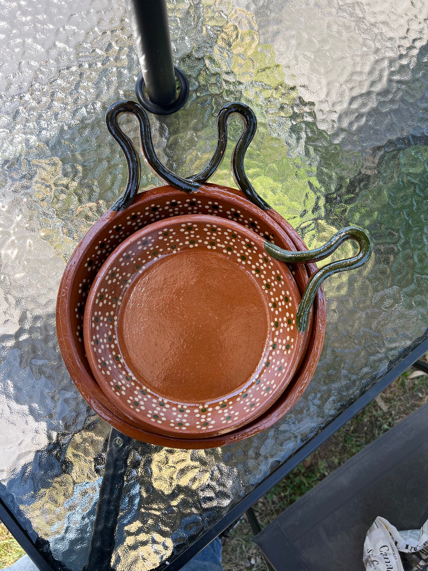 Set of 3 Traditional Earthenware Pans
