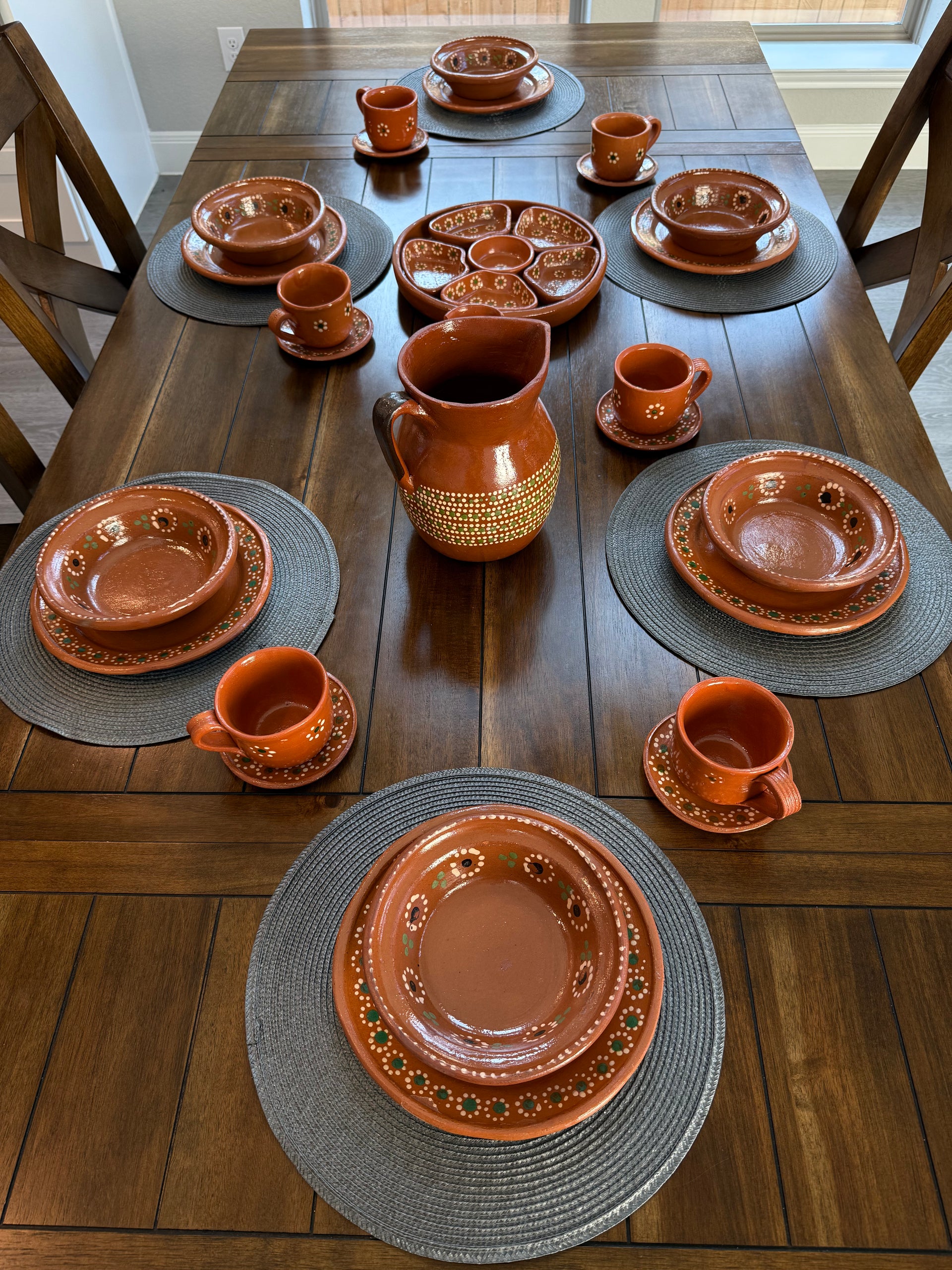 Dinnerware Set for People – 27 Pieces – La casa del barro