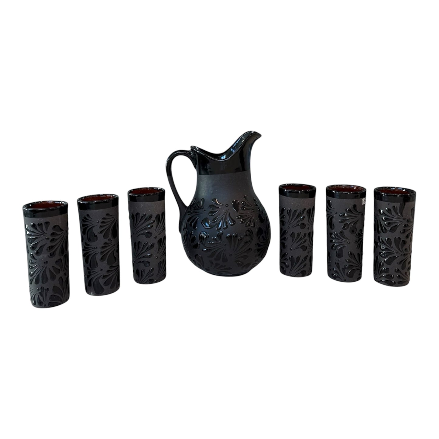 Handcrafted 1-Gallon Pitcher and 6 x 22oz Glasses Set